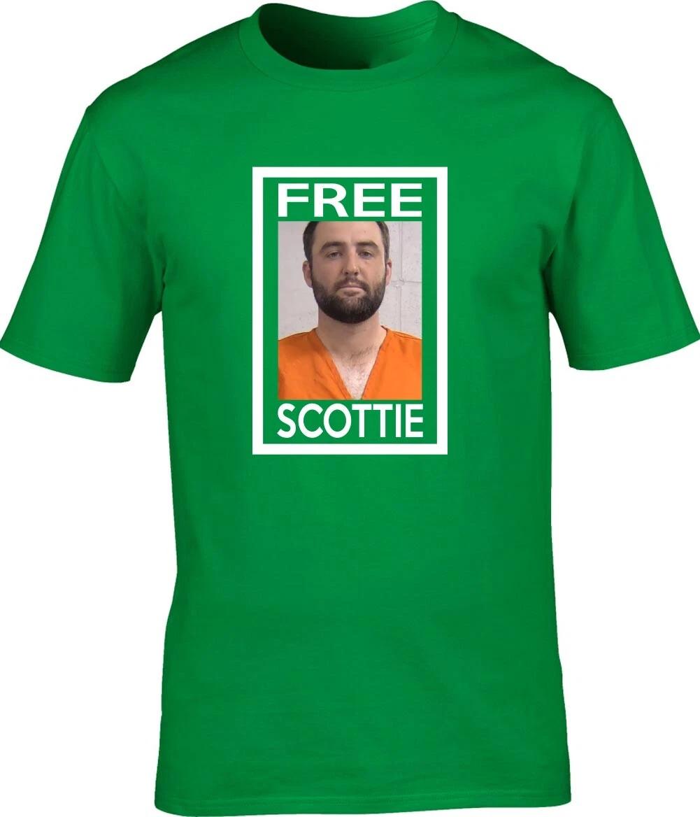Green Scottie Scheffler Mugshot Free Scottie Short Sleeve T-Shirt S
