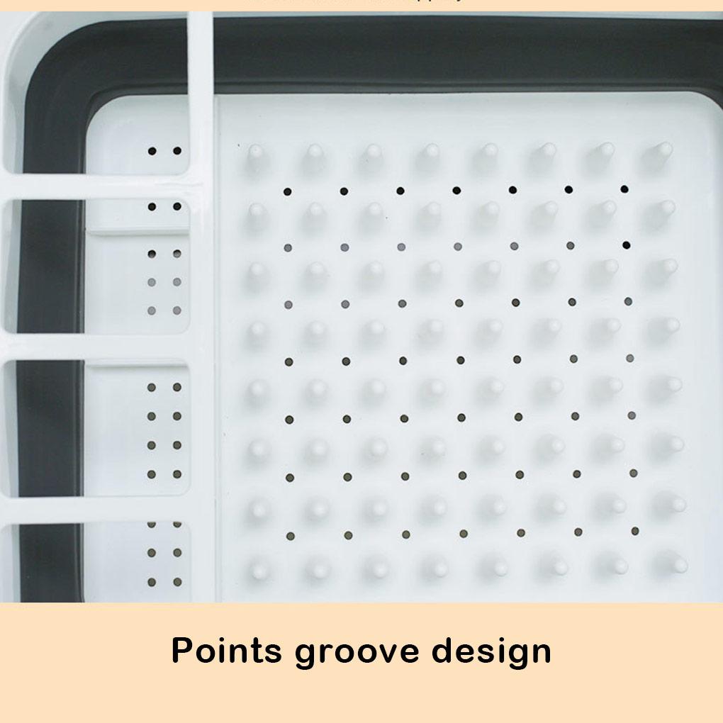 Dish Drain Basket Rack Vegetable Dishes Draining Washing Drainer Organizer Baskets Holder Multifuntion Home KitchenTool