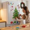 Christmas Refrigerator Magnets Xmas Tree Fridge Magnets Magnetic Christmas Tree Refrigerator Stickers for Refrigerator