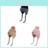 Kids Winter Plush Knit Hat With Earmuffs And Windproof Design For Outdoor Protection