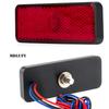 MDLUFY Reflector LED Reflector, 12 V, Small, Brake LED Turn Signal, Interlockable, Side Marker,