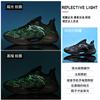 Basketball shoes trend splicing breathable mesh youth student sports running shoes actual cement floor sneakers