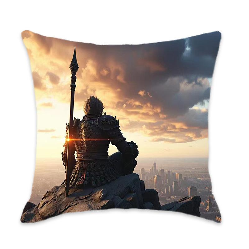 Kissen der New Black Myth Wukong Serie Bequem und weich Auto Zuhause Schlafzimmer Nachttischkissen Kissen