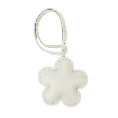 Tonecraft Flower Bag Charm, Simple, Orthodox Bag Charm, Popular, Stylish, Cute, Microfiber Leather, Squishy, White