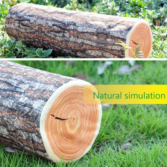 Decorative Pillow Soft Sleeping Adorable Simulation Wood Pile Pillow for Home