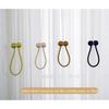 Embrasses rideau magnétiques tressées beige 48 x 4 cm – lot de 2