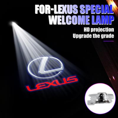 2pcs Led HD Car Door Logo Welcome Light Projector Lamps Accessories For LS ES IS 2006 LX RX 2007 GS 2012 GX 2010 F Sport