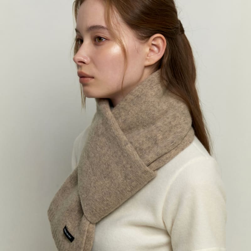 KINDABABY Cozy Knit Muffler - Moca Beige