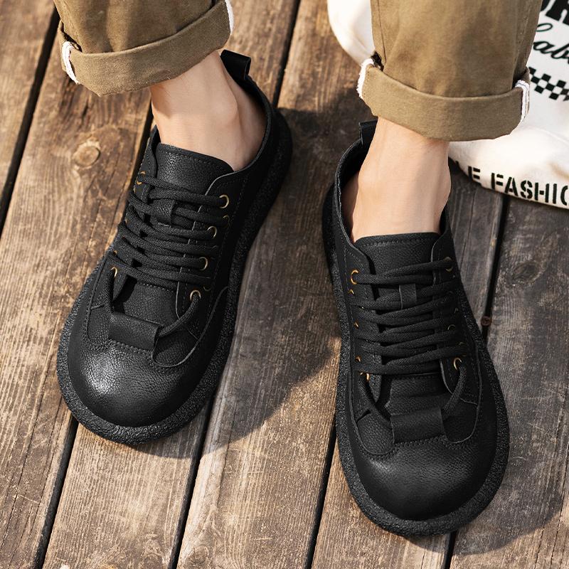 2026 New Casual Fashion Trendy Workwear Outdoor Versatile Leisure Four Seasons Super Fiber Leather Face Men's Board Shoes