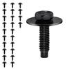 50Pcs M6-1.0 Hex Head Body Bolts Bumper Fender Splash Shield Under Cover Hood,M6 Bolt,Hex Bolts,10Mm Bolt,20Mm Washer