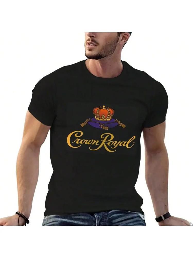 

Crown Royal Print Men T Shirt Short Sleeve Round Neck Tee Black Casual Suitable Unisex T-Shirt XXXXL