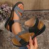 Summer Sandals Women's Light Sports Style Comfortable Rubber Band Large Size Sandals