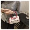 Cute Bow Polka Dot Lace Shoulder Bags for Women Sweet Patchwork Design Girls Crossbody Bag Outing Portable Ladies Pillow Handbag