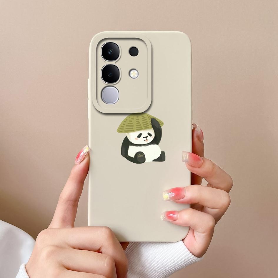 For Vivo T4x Y29 Y29S Y39 S19 Pro Y19S V30 V40e V50 Y04 iQOO Z9s V40 Lite(IDN) Phone Cases Popular Bear Liquid Silicone Shockproof Shell For Vivo Capa