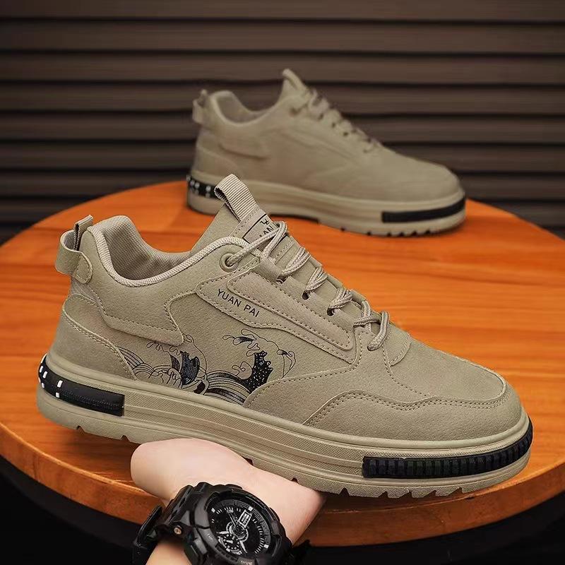 

Shoes Men s spring new Martin boots 2025 thick-soled wear-resistant work labor insurance shoes daily outdoor sports casual shoes 44 хакі