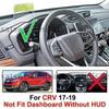 1pc Black Dashmat Dashboard Mat Cover Anti-Sun For Honda CRV CR-V 2017 2018