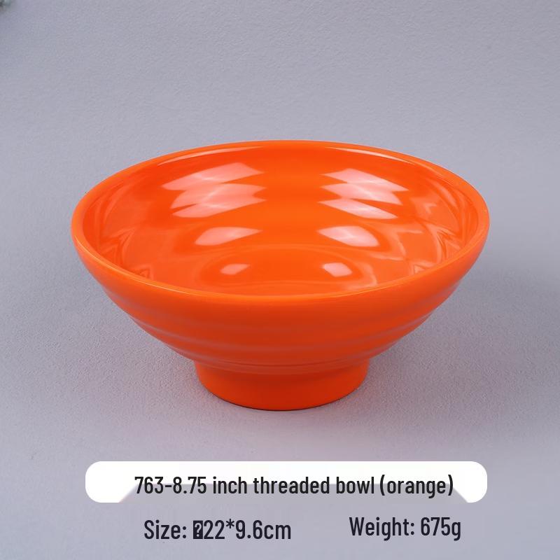 Durable Melamine Threaded Noodle & Soup Bowl