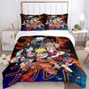 3pcs Naruto Series Bedding Set, Including 1 Quilt Cover and 2 Pillow Shams, Without Filling, Soft and Comfortable Home Bedroom Fabric, Fashi