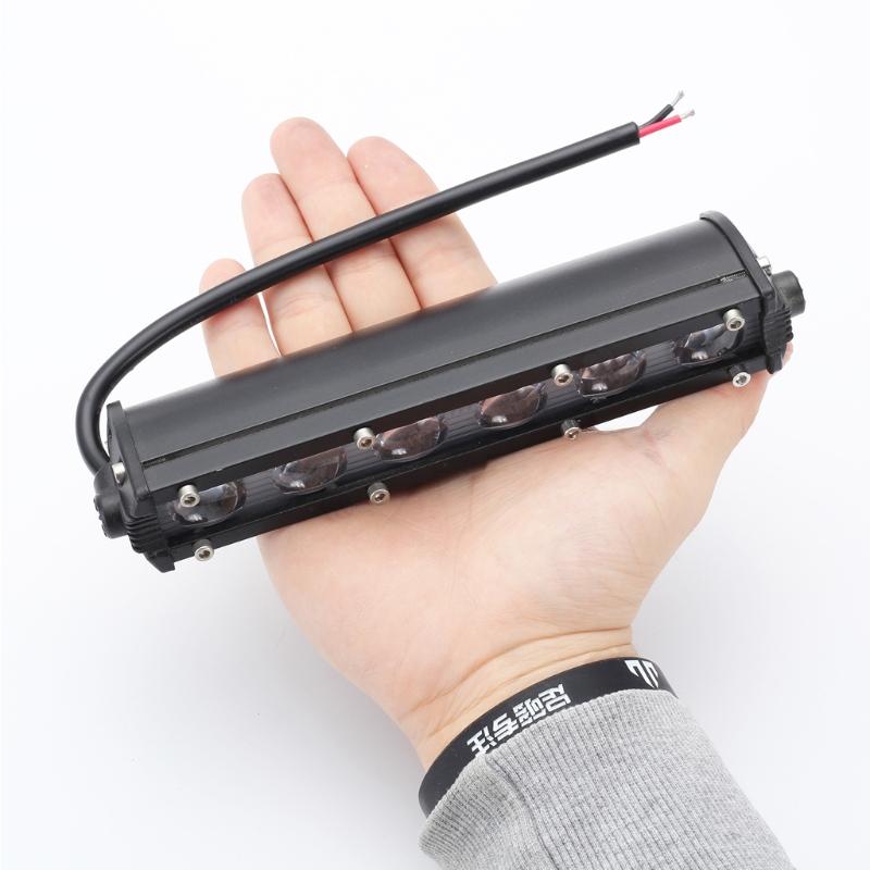 8 Zoll 60W lange Stange Arbeitslicht LED Strahler Flutlicht Spot SUV Boot Fahrlampe für Offroad 6000K 10~48V, DC