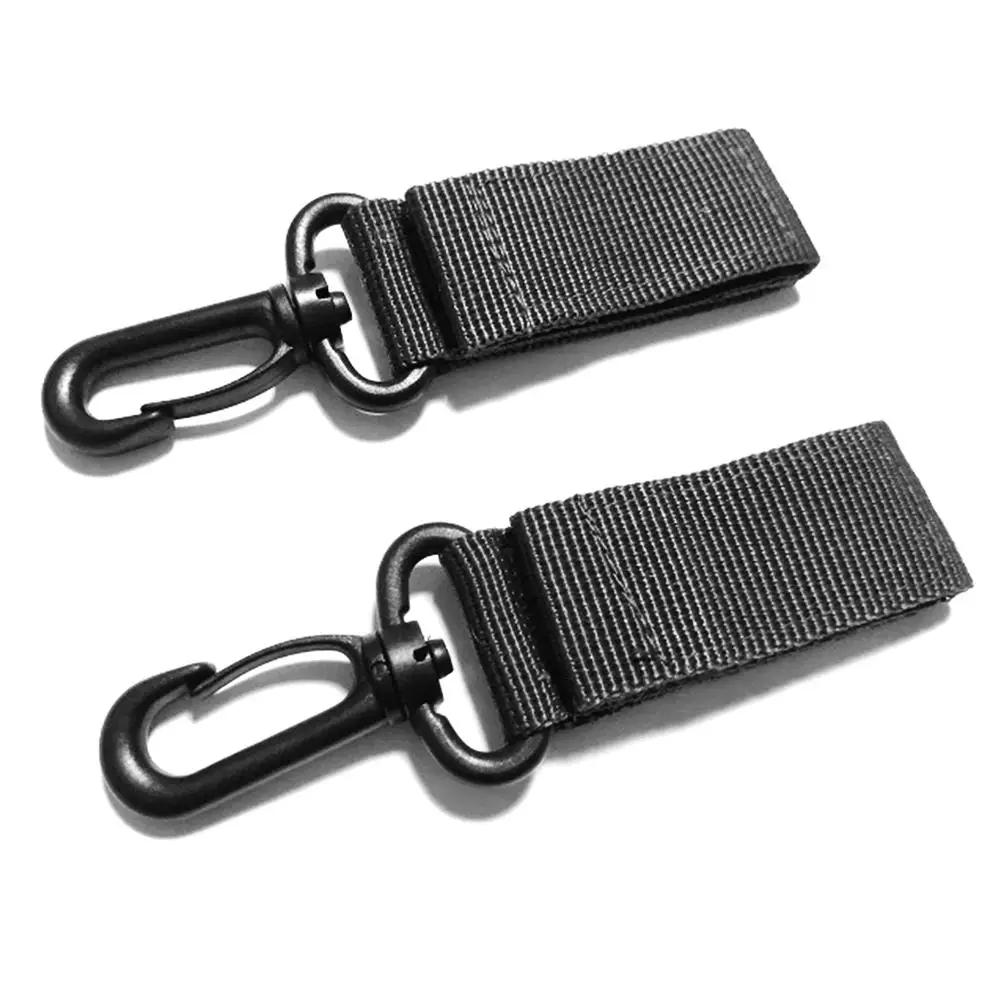 Climbing Carabiner with Nylon Webbing Sling, Safety Locking Hook for Tactical Backpacks Outdoor Gear Hanging, Keychain Accessory
