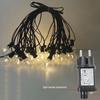 Solar G40 String Lights - Outdoor Festival, Garden, Balcony, Camping, Retro Party Decor.