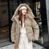 Automne Hiver Épaissir Chaud Parka Femmes Décontracté Doux Couleur Unie Grande Poche Lâche Manteau À Capuche Vestes Vêtements D'extérieur