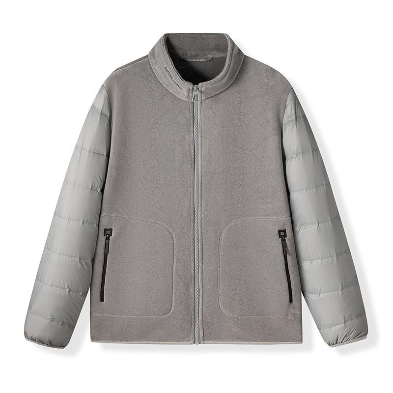 

Зимняя мужская австралийская флисовая куртка с гусиным пухом, молодежная модная теплая куртка-пуховик 3XL