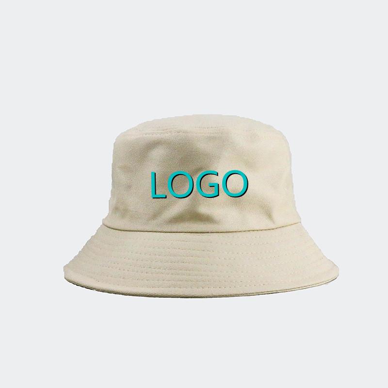 Custom Logo Summer Solid Color Foldable Bucket Hats For Women Beach Sun Cap Outdoor Fisherman Caps Unisex Sunscreen Panama Hat
