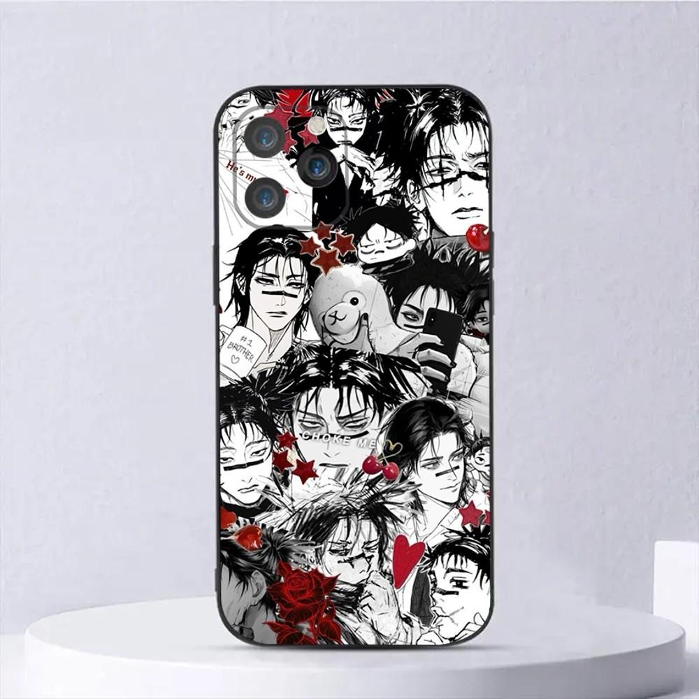 

Anime Choso Phone Case For iPhone 15,14,13,12,11,Plus,Pro Max,XS,X,XR,SE,Mini,8,7 Soft Silicone Black Cover iPhone12PROMAX