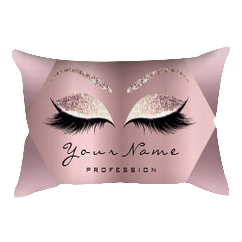 Eyelash Pillow Case European and American Fashion Sleep Waist Pillow Case Living Room Sofa Cushion Pillow Core