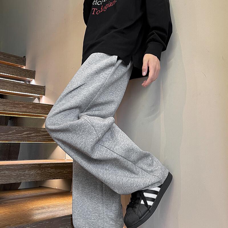 Wassup Sohot Men's Cotton Blend Straight-Leg Casual Pants