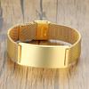 Stylish Men Stainless Steel Stretch Mesh ID Bracelets Custom Jewelry Personalize Engrave Stainless Steel Wrist Gifts Free Ship
