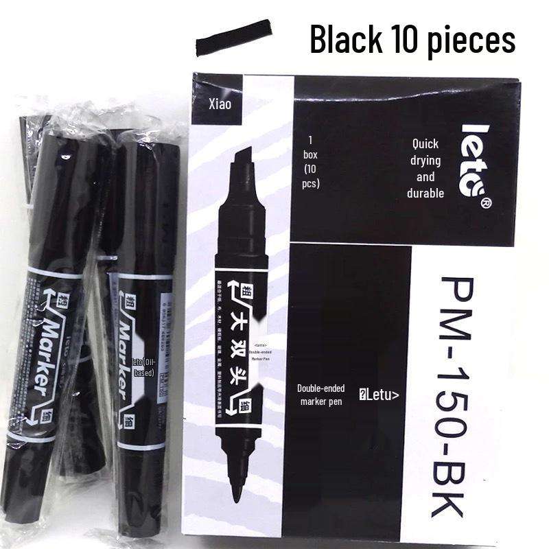 Letu Double-Head Marker Pen Set - Large Capacity, Colorful, Ideal for Posters and Advertising