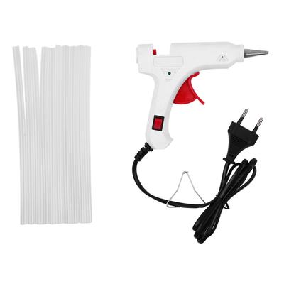 10 Stück Klebestifte + Hochtemperaturheizung schmelzen Heißklebermaschine 20 W Home Diy Repair Tool Europäisch