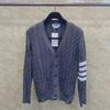 Trendy TB23 Knitted Cardigan: New Style, Delicate Twist Design, Comfortable, Casual, and Versatile.