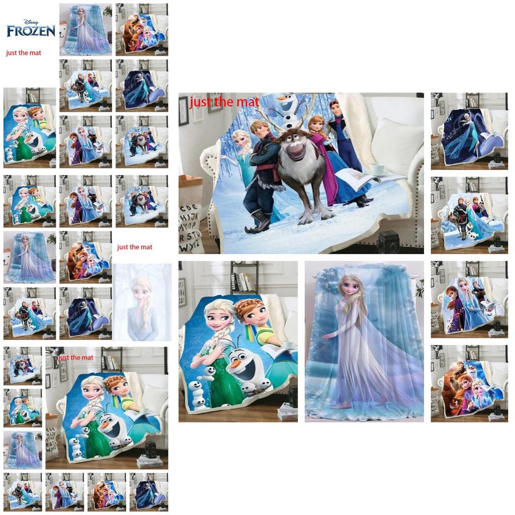 Prinzessin Elsa Flanelldecke Weich und Gemütlich Cartoon-Druckdecke Für Kinder Größe 150*200