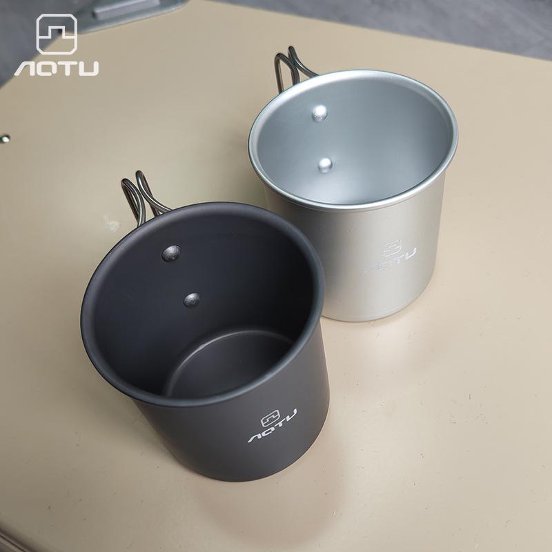 Aluminum Folding Camping Cup, Lightweight and Boiling Water Safe