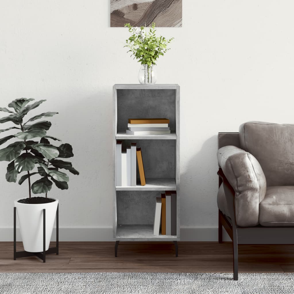 Sideboard Concrete Grey 34.5 x 32.5 x 90 cm Wood Based Panel