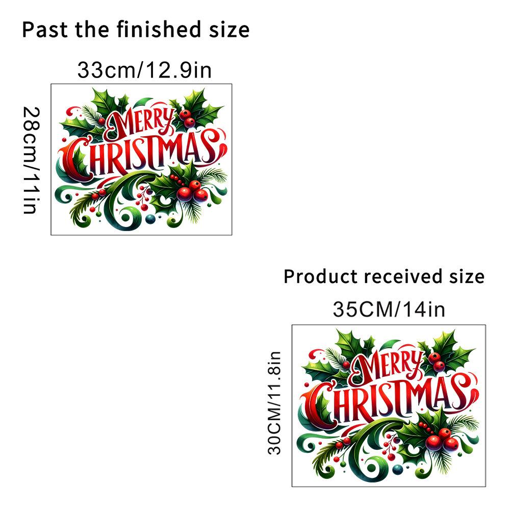 

Christmas Merry Wall Sticker - Removable Self-Adhesive Decor for Living Room, Bedroom, Window, Entrance, and Glass Cabinet SD99