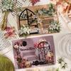 Dream Flower Collage Sticker Set: DIY Journal Embellishments