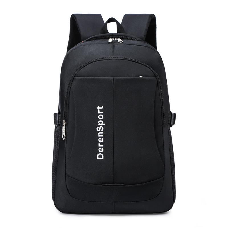 Schoolbag Business Sports Backpack Urban Leisure Large Capacity Student Backpack Men's Classic Black Backpack