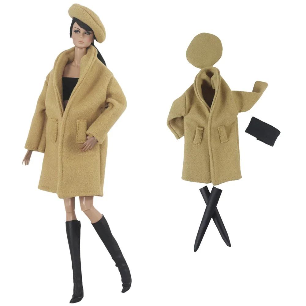 Handgefertigte BABI KLEIDUNG Wollmantel Outfit für 30cm Puppe 11,5 Zoll bjd Kleidung Viele Stilrichtungen Geschenke für Puppenzubehör #02