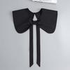 WHITE COLLAR embroidered, elegant, tied, fashionable clothing accessory