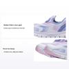 Li Ning Niños Q Cloud 1.5 Zapatos Deportivos Cómodos Antideslizantes Resistentes al Desgaste Zapatos Casuales para Niños Rosa Flor de Cerezo Azul Aurora YKNT018-4