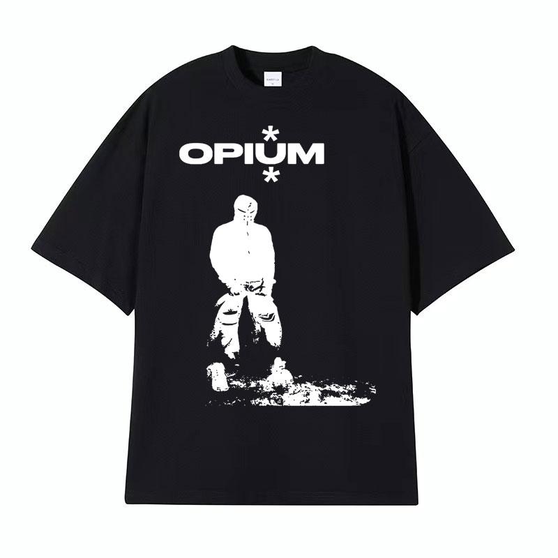 Rapper Narcissist Opium Carti Ken Carson Graphic T Shirt Men Women Harajuku Hip Hop Tshirts Fashion Oversized Cotton Tshirt Y2k