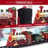 Set Treno di Natale con Luci Suoni Set Binari Ferroviari Locomotiva Motrice per Albero di Natale Giocattoli Elettronici Regalo per Bambini