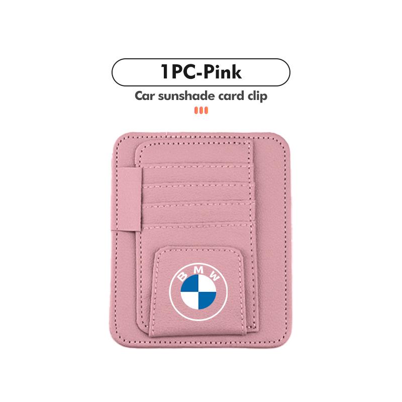 For BMW Car Sun Visor Storage Bag Sunglasses Organizer Holder Card Clip G30 G20 M3 M5 E91 E92 E93 E36 E70 X3 X4 X5 X1 E39 F30