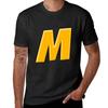 Letter M Capital Alphabet Monogram Initial T-Shirt Vintage Sweat New Edition Men Graphic T Shirts