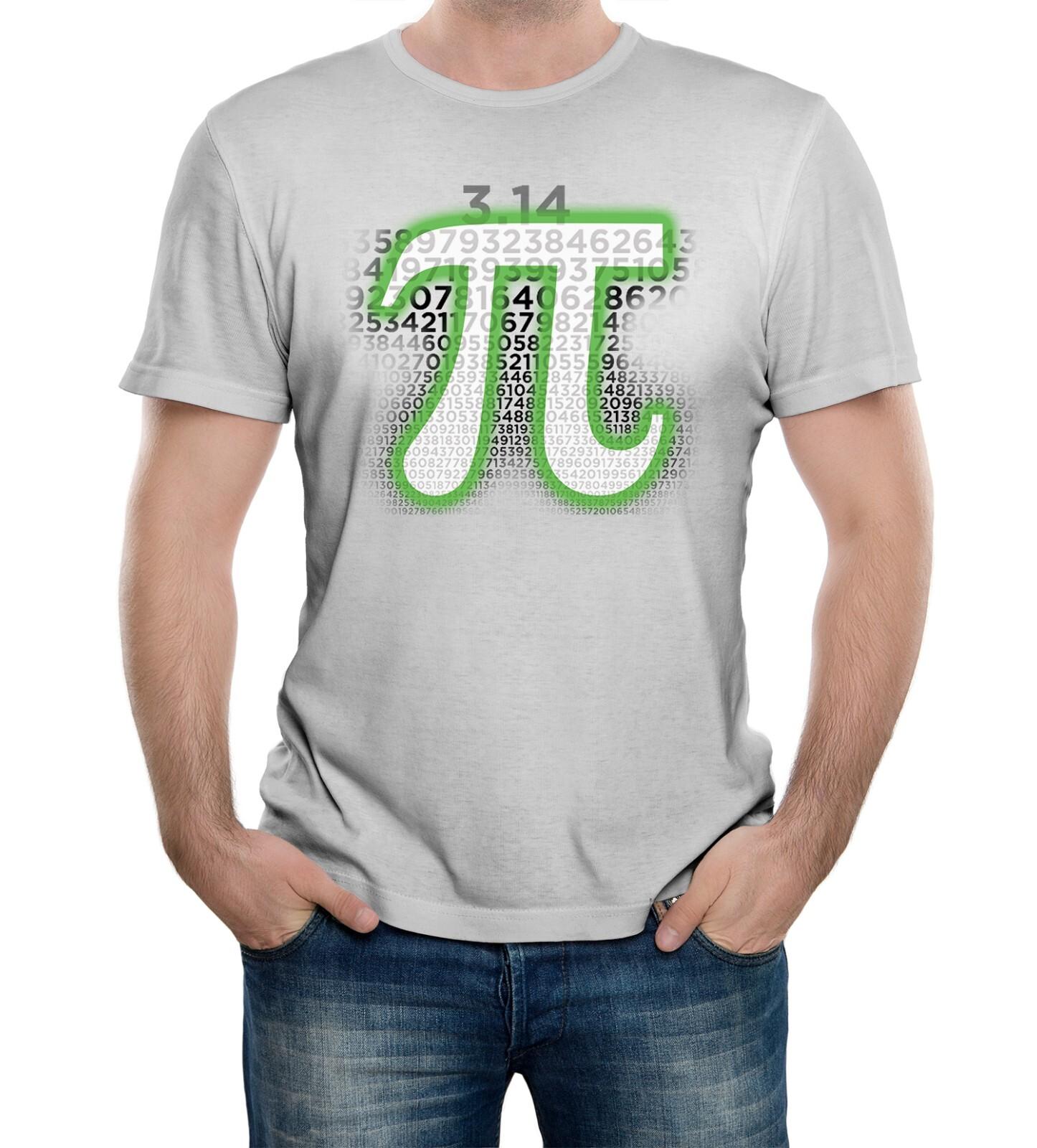 Glowing Pi T-Shirt Mens Womens Tees Top – Funny Nerd Math Physics Joke Slogan Geek Comedy Tee S