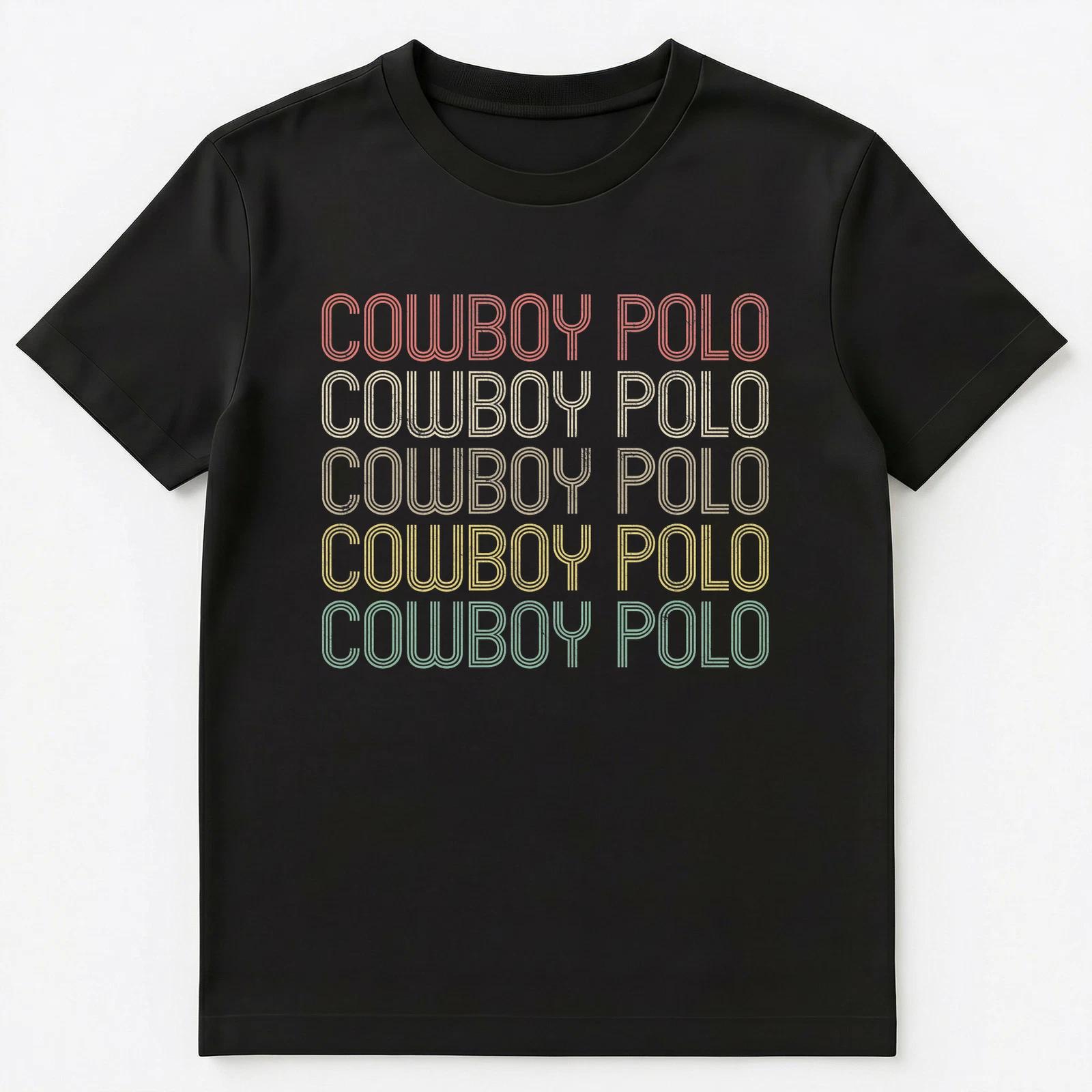 Retro Style Cowboy Polo Unisex T-Shirt S